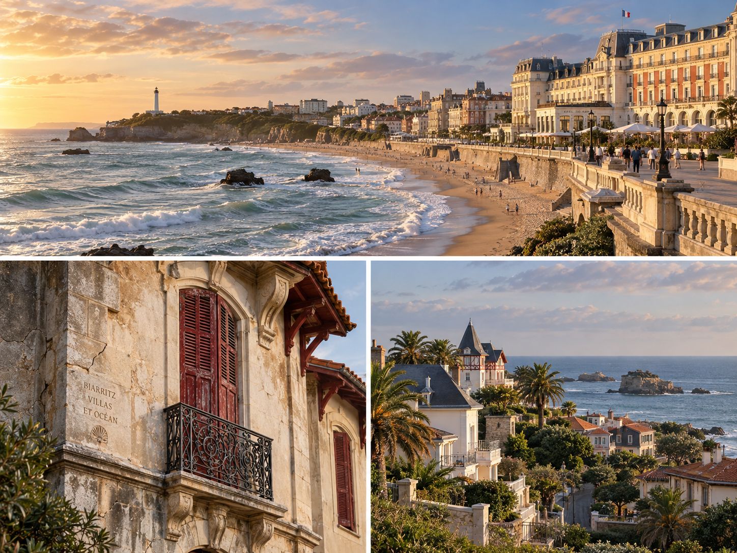 Bâti de Biarritz et front de mer