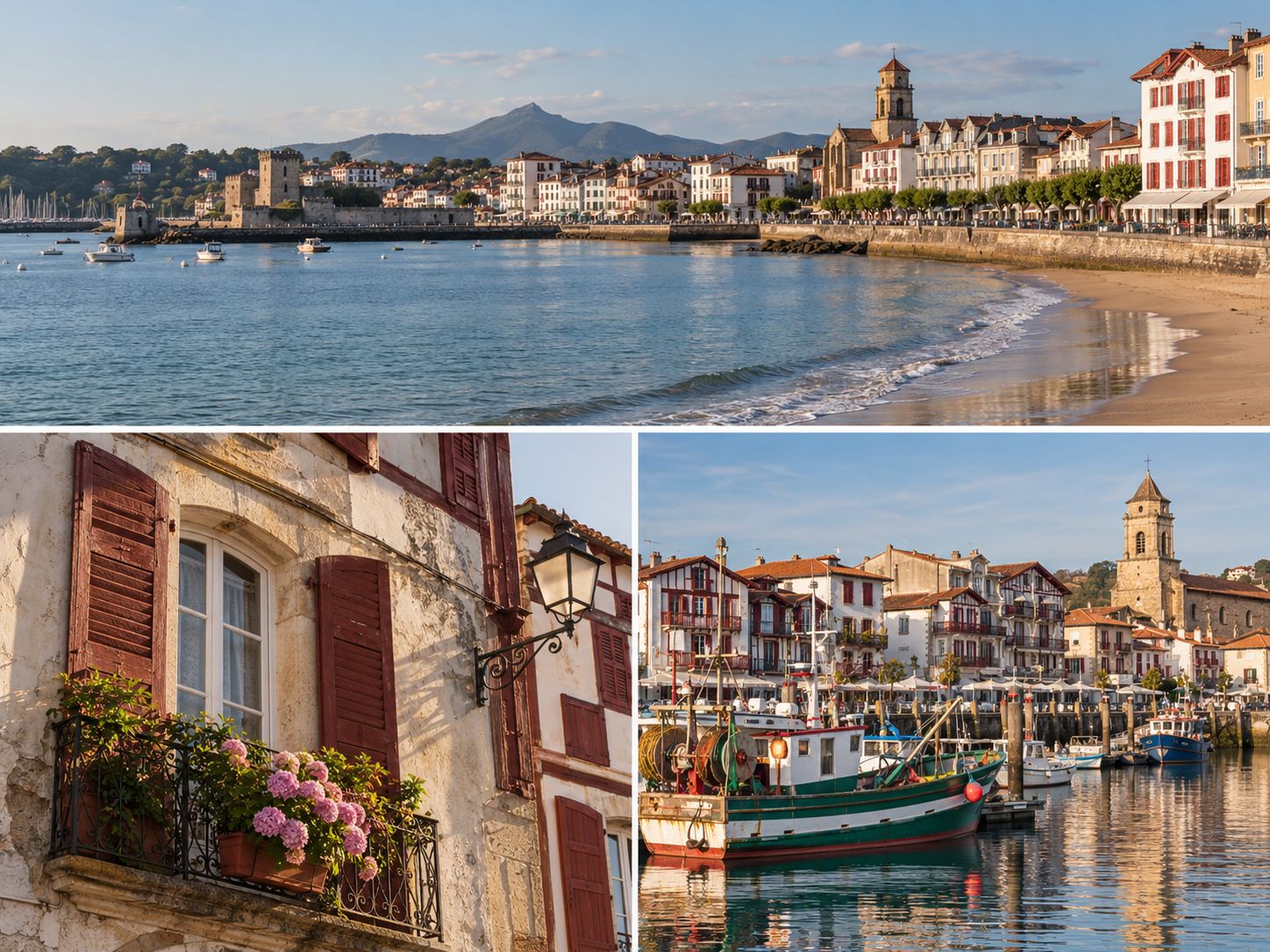Maisons labourdines à Saint-Jean-de-Luz